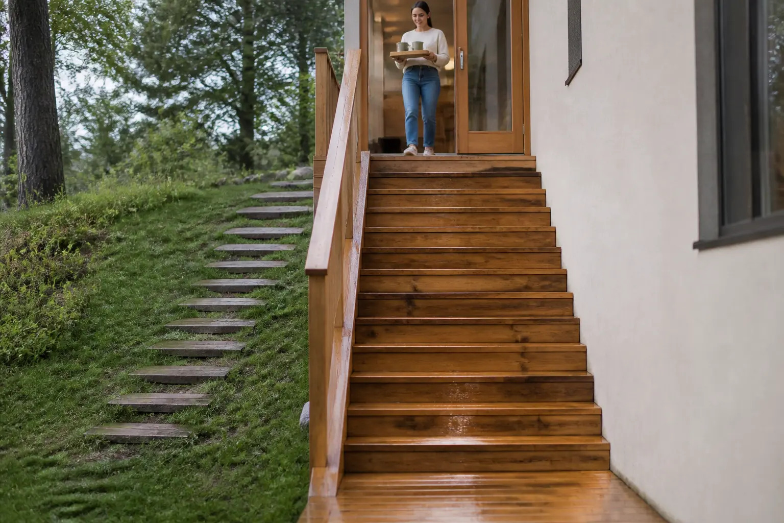 Escalier en bois extérieur : partir du bon modèle selon l’usage