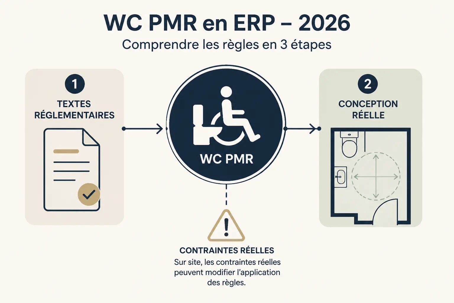 Quelles règles retenir pour la norme WC PMR en ERP en 2026 ?
