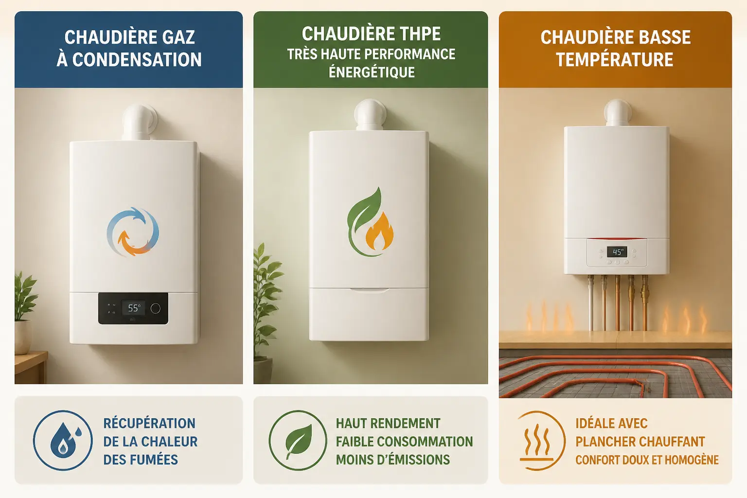 Quels équipements au gaz selon votre logement ?