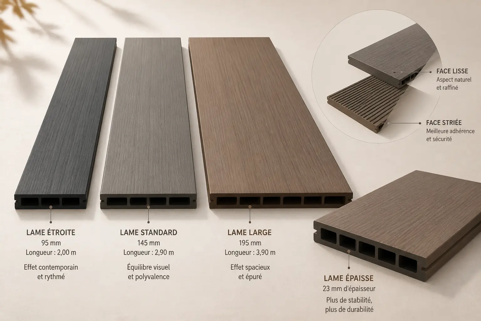 Dimensions, coloris et finitions : le rendu se décide aussi à l’usage