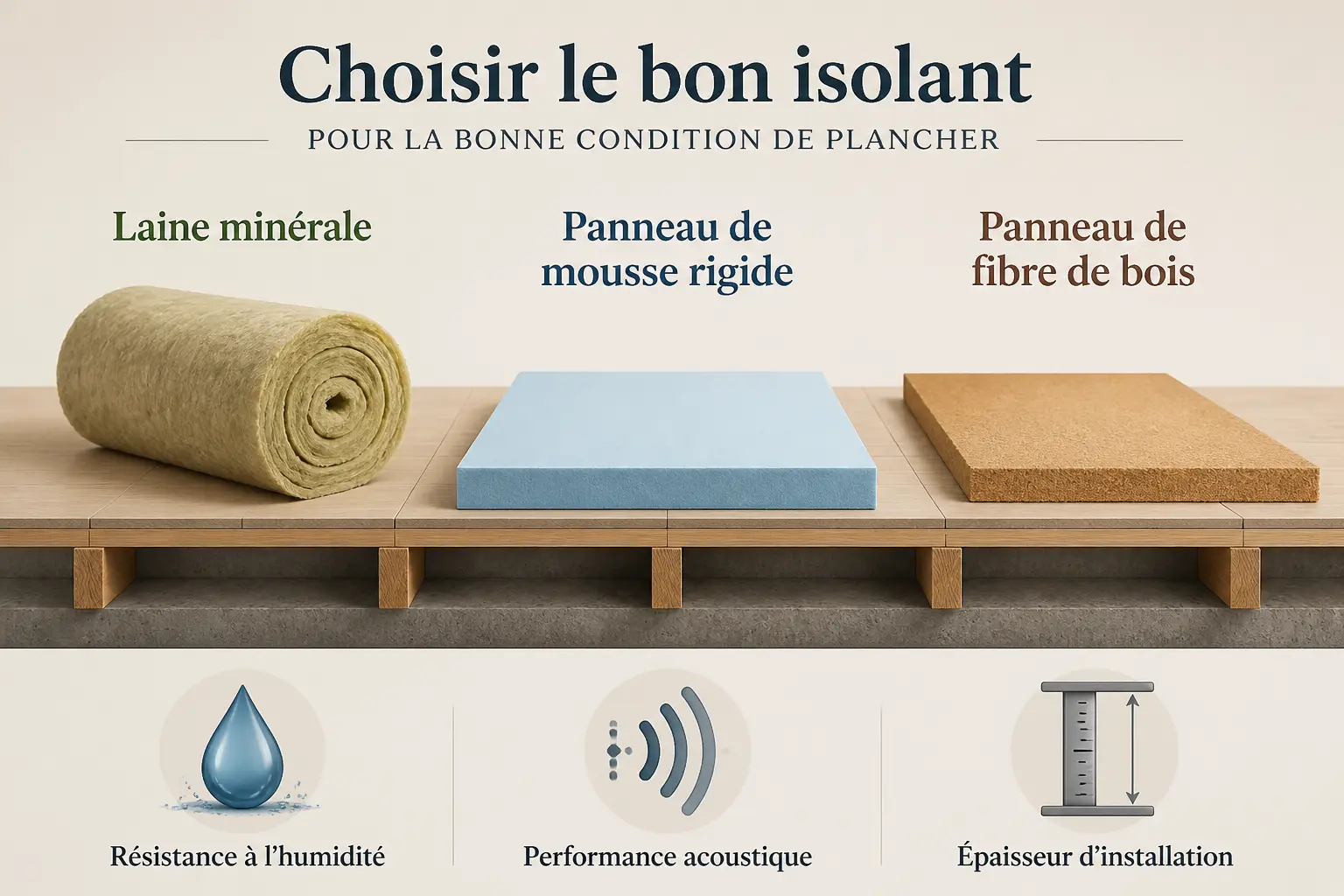 Quel isolant choisir pour un plancher performant et durable